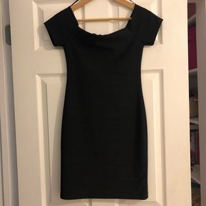 Forever 21 Black Cocktail Dress  Off The Shoulder